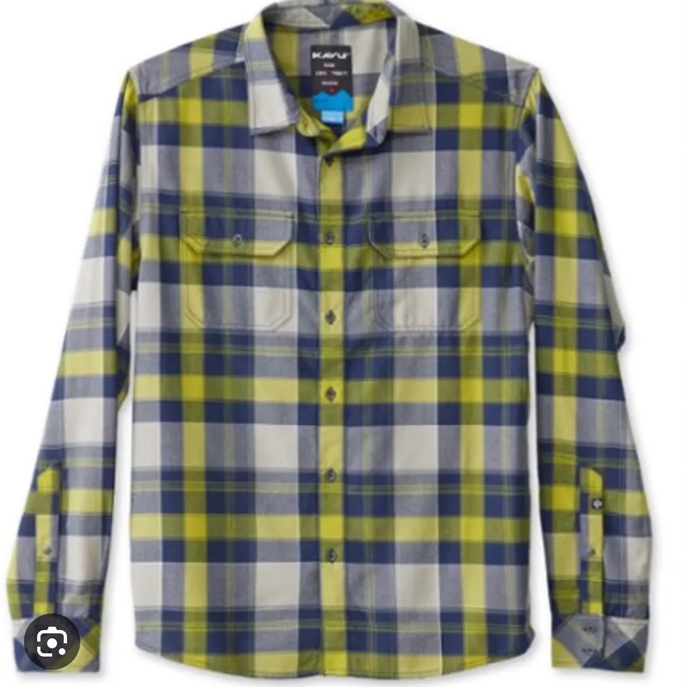 Kavu Mens Ken Tucky Plaid Mid Weight Button Shirt X25